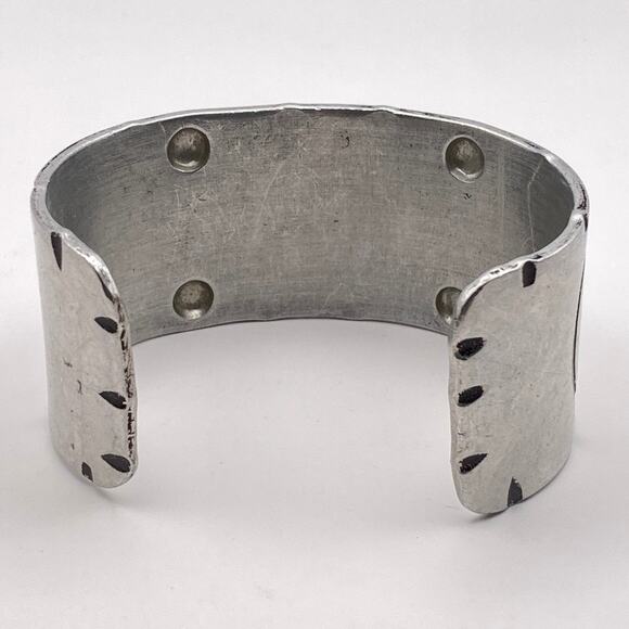 NELSON B. BOONE Aluminum Cuff Bracelet Ranch Cattle Promotional Branding Western - Picture 2 of 13